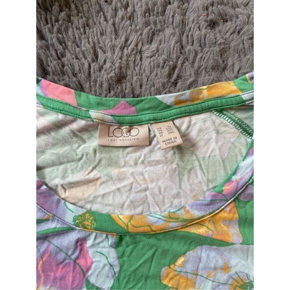 Logo by Lori Goldstein side pockets long sleeve blouse size 1x - Picture 5 of 6